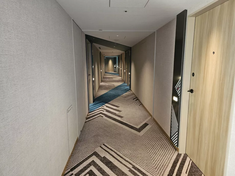 Korridor med værelser