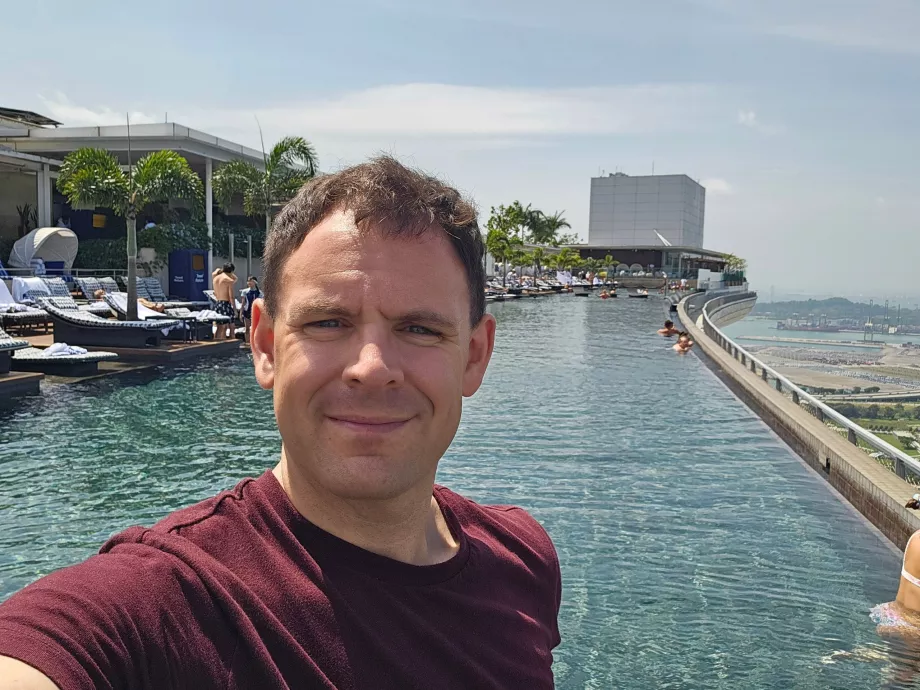 Infinity-pool på Marina Bay Sands