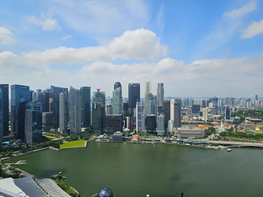 Udsigt fra MBS' pool på taget