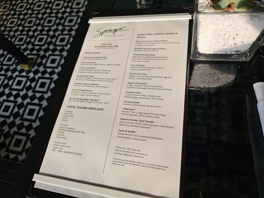 Morgenmad i Spago Bar