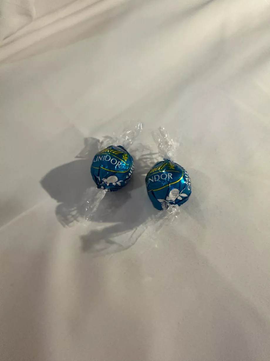 Lindor-chokolade serveret til aftenste