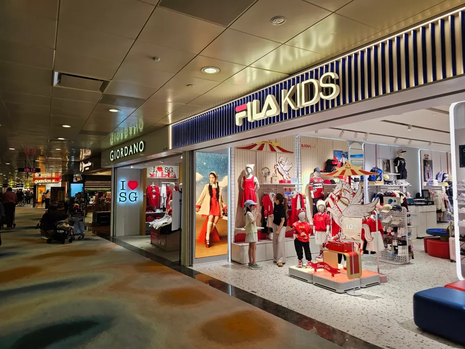 Butikker, Terminal 2, Transitzone