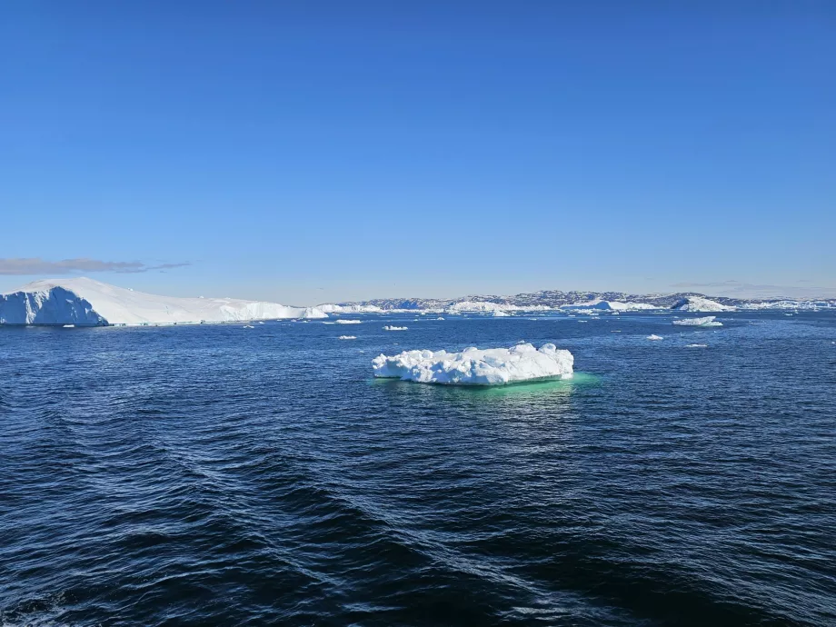 Udsigt fra dækket omkring Ilulissat