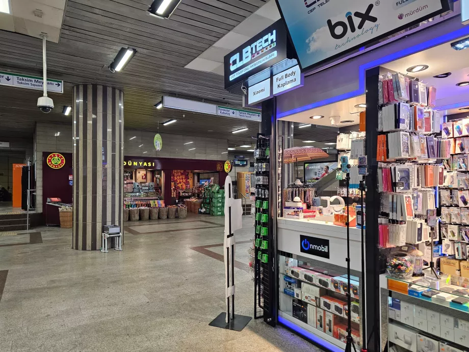 Butikker på metrostationer