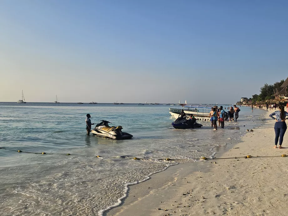 Nungwi, tilbud om vandsport