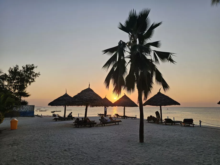 Solnedgang i Nungwi