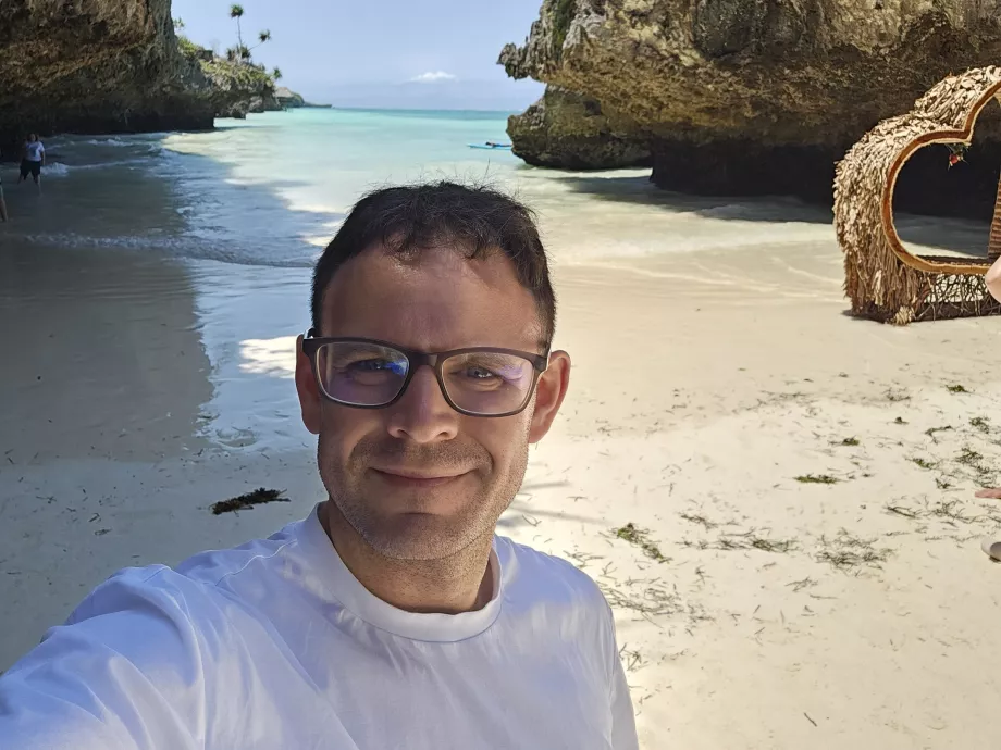 Mig på Mtende Strand