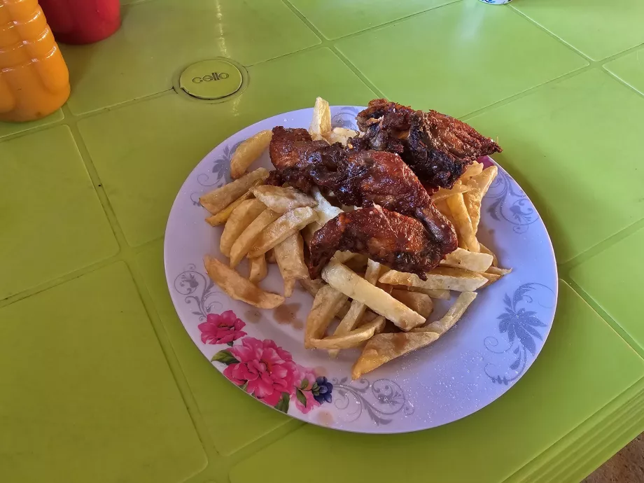 Min middag på Jambiani