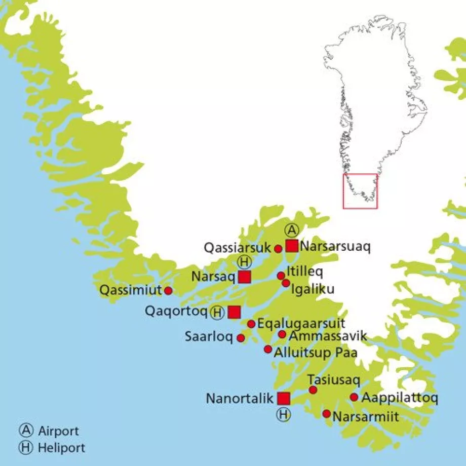 Disco Line, Sydgrønland