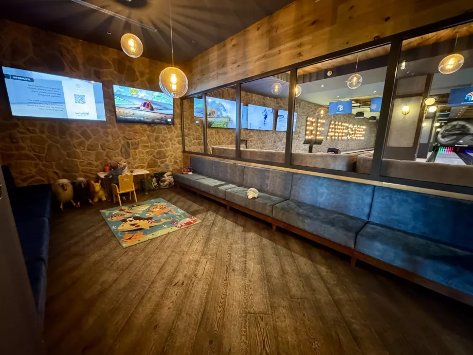 Børnehjørne i Snowbeer-restauranten
