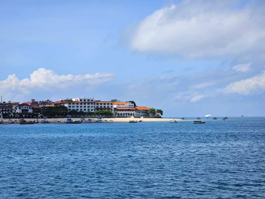 Udsigt under krydstogtet fra Zanzibar til Dar es Salaam