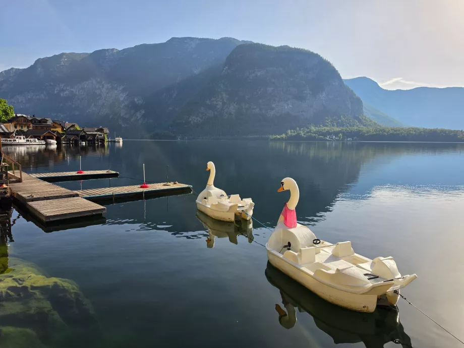 Vandcykler på Hallstatt-søen