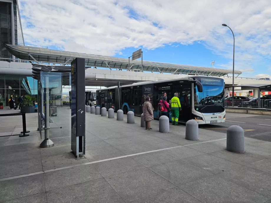 Bybus til centrum af Málaga