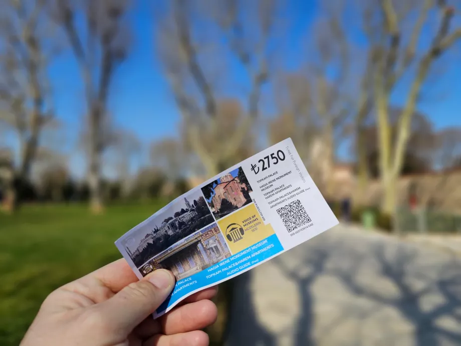 Billet til Topkapi-paladset