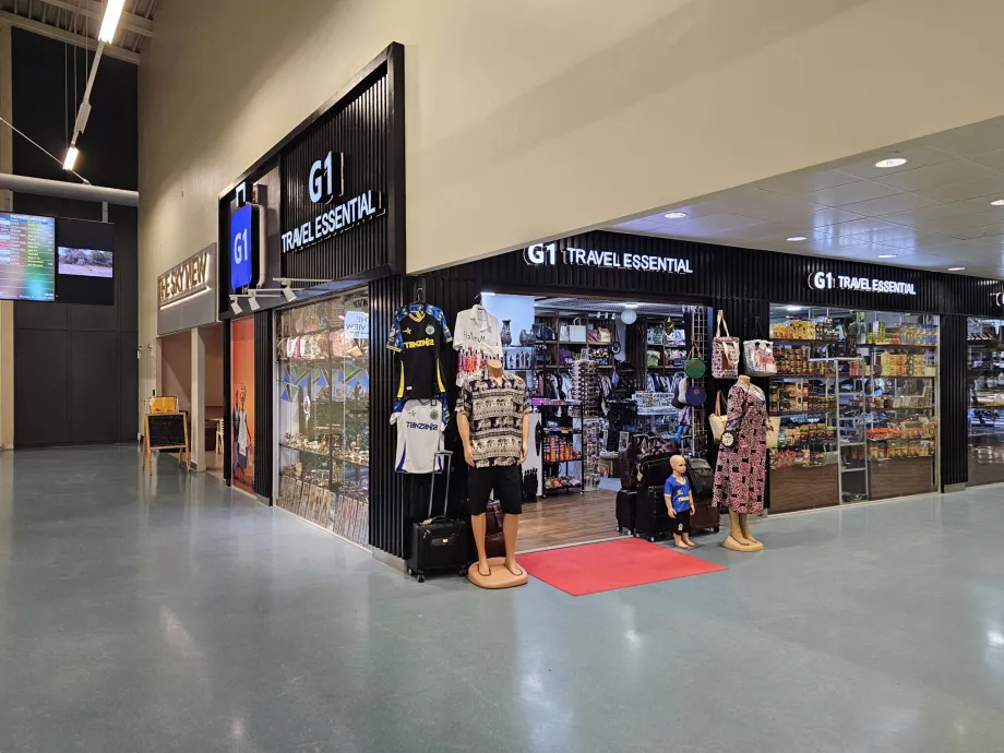 Butikker, transitområde, Terminal 3