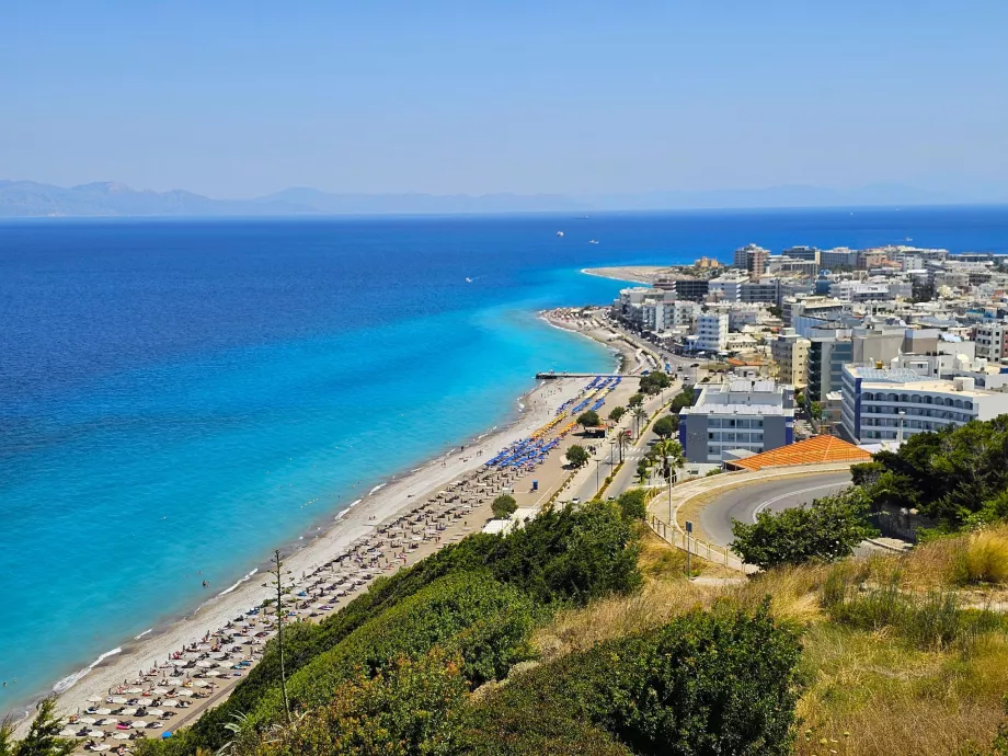 Rhodos bys strande