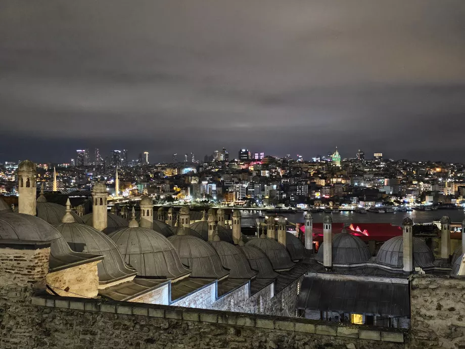 Suleiman-moskéen, udsigt over Istanbul