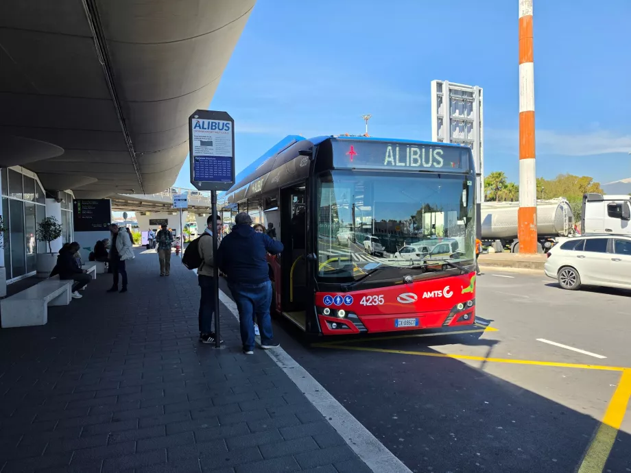 Alibus til centrum af Catania