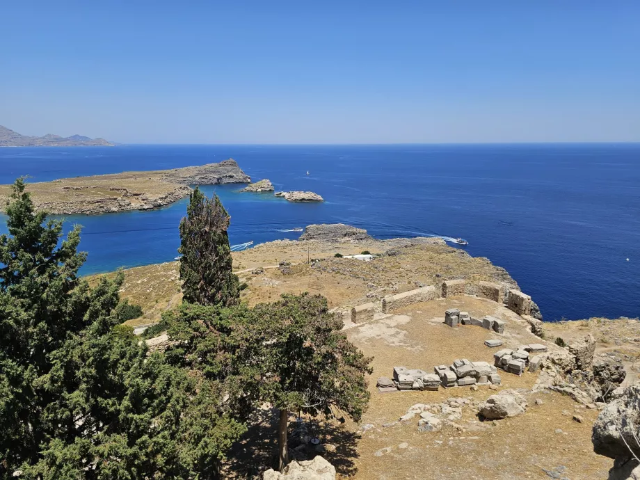 Havudsigt fra Lindos' akropolis