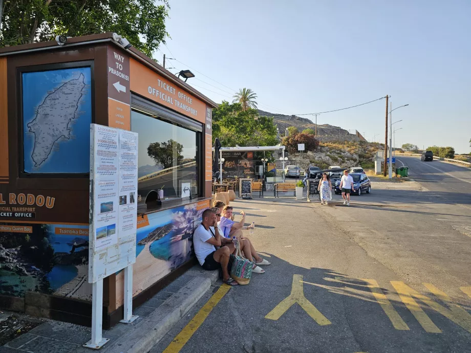 Salg af busbilletter, Lindos