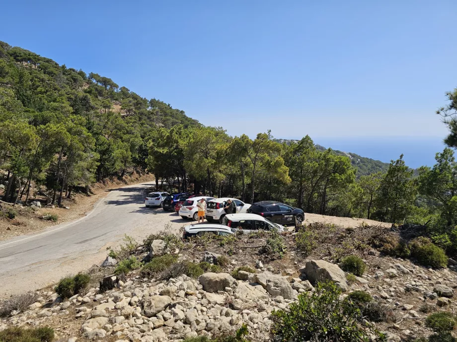Parkering ved Monolithos Slot