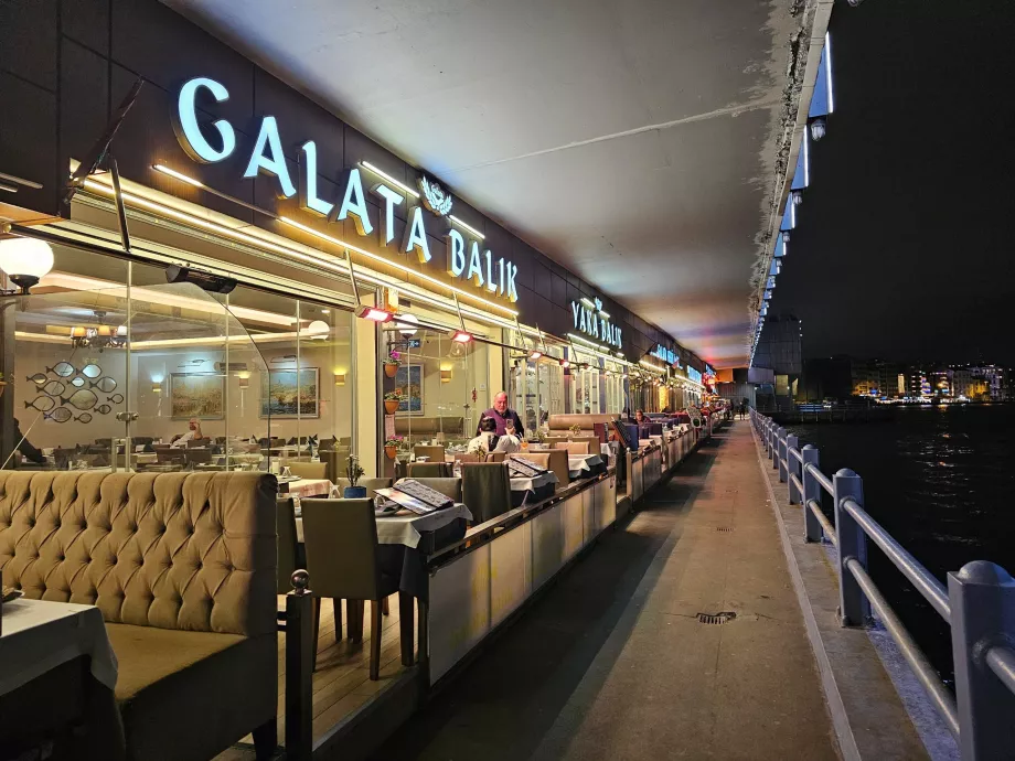 Restaurant på Galata-broen