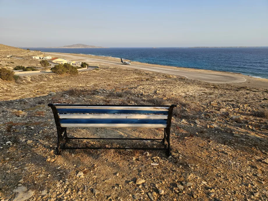 Udsigt over Kasos lufthavn