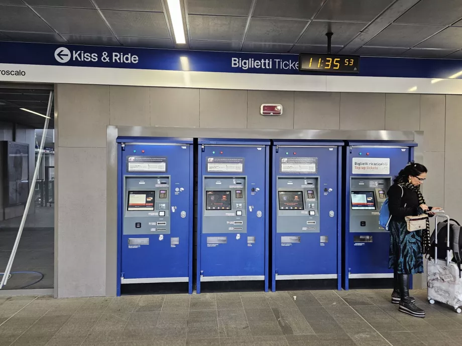 Billetautomater til offentlig transport