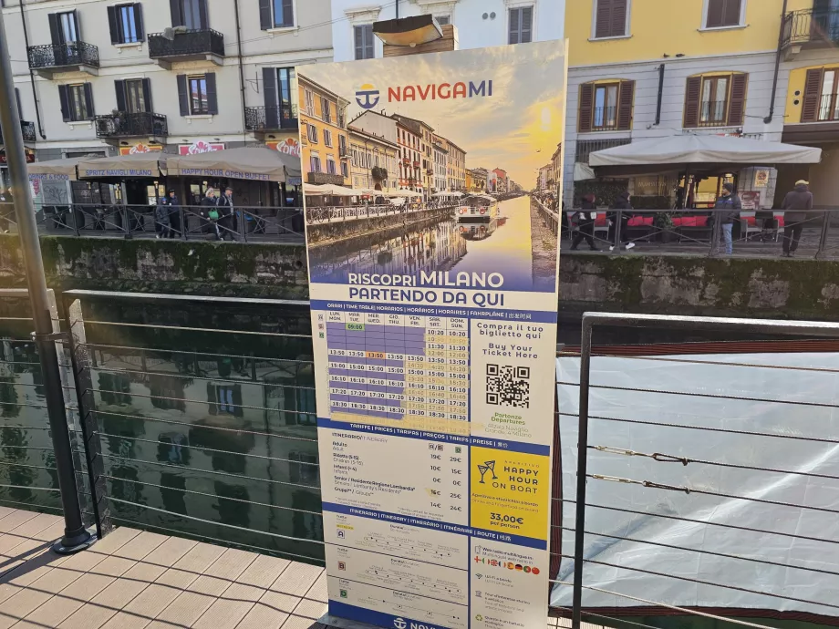 Bådtur på Navigli