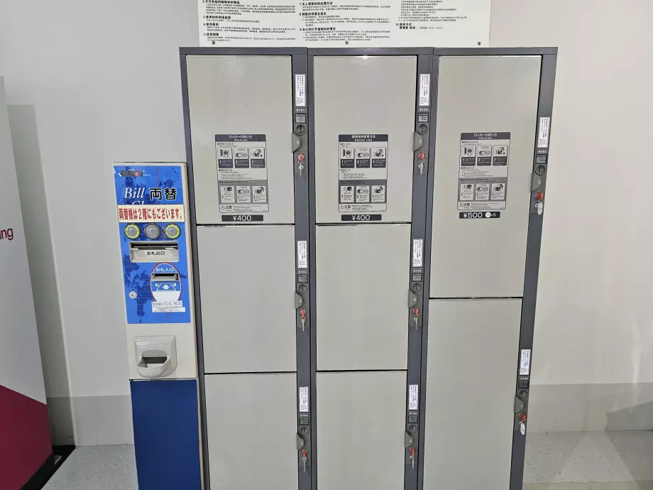 Skabe til opbevaring af bagage