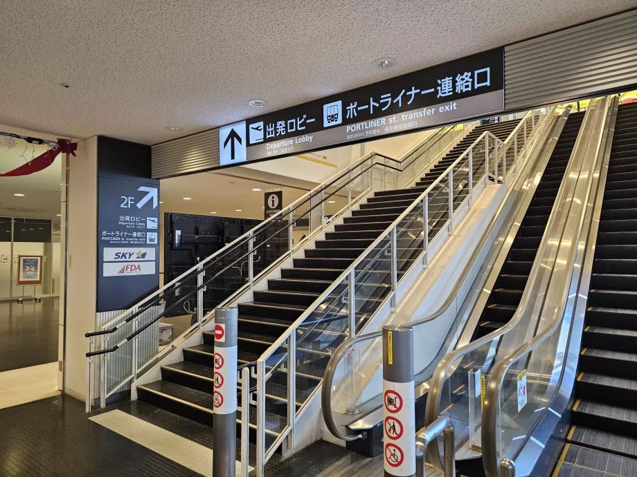 Trappe til Portliner-monorailen