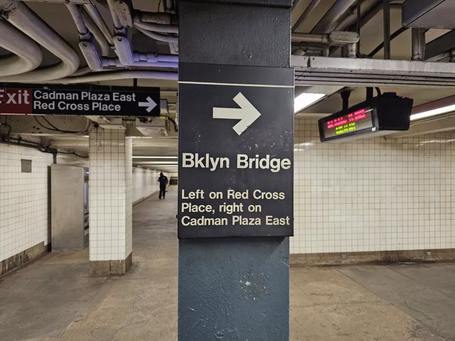 Kørselsvejledning til Brooklyn Bridge