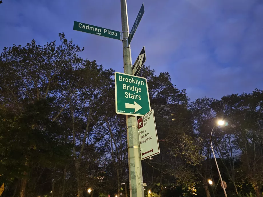 Kørselsvejledning til Brooklyn Bridge