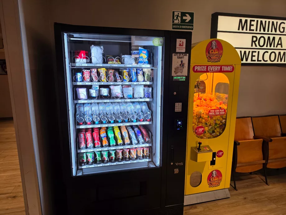 Salgsautomat i receptionen