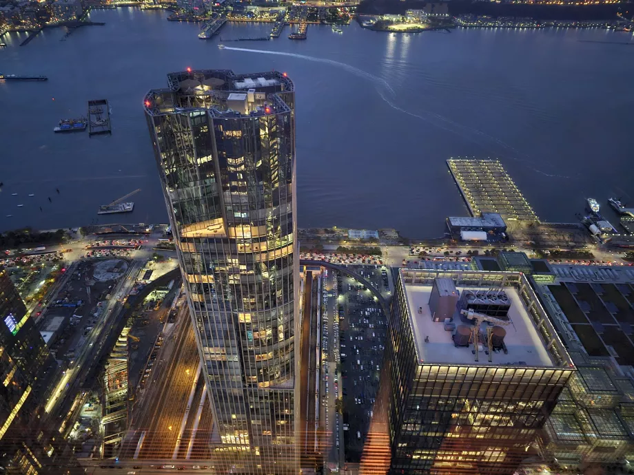 Udsigt fra det indre udkigspunkt "The Edge"