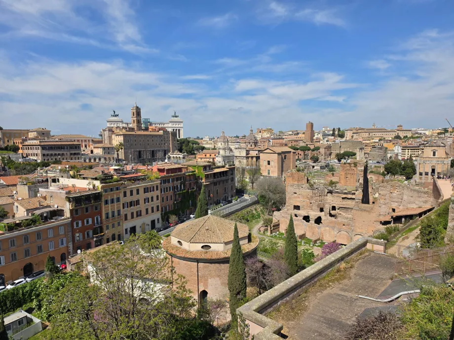 Forum Romanum set fra Palatin