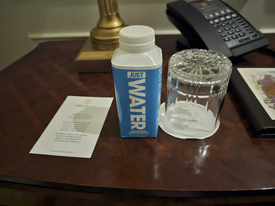 Gratis vand på værelset