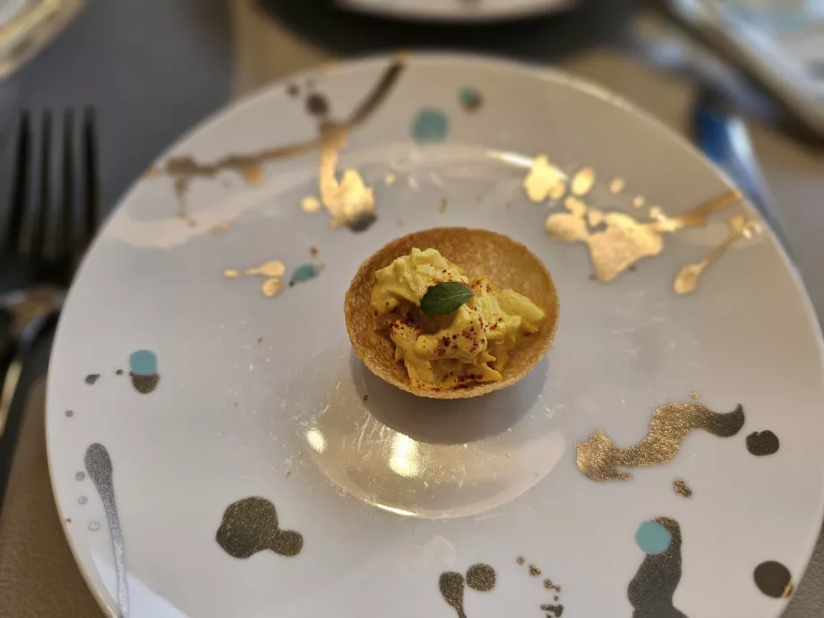 Blå æske, enkelt snack