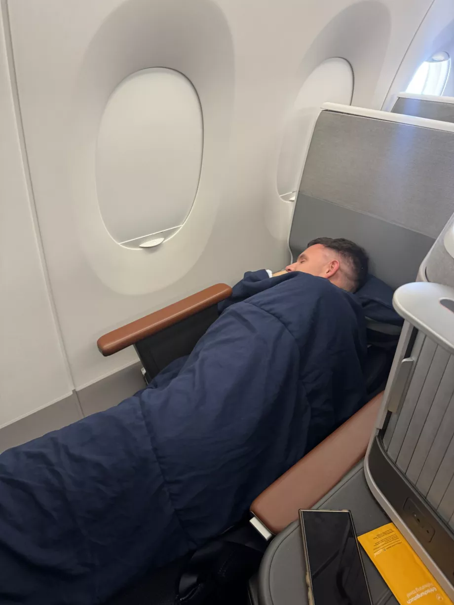 Jeg sover på business class Allegris