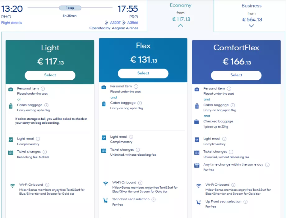 Booking af flybillet