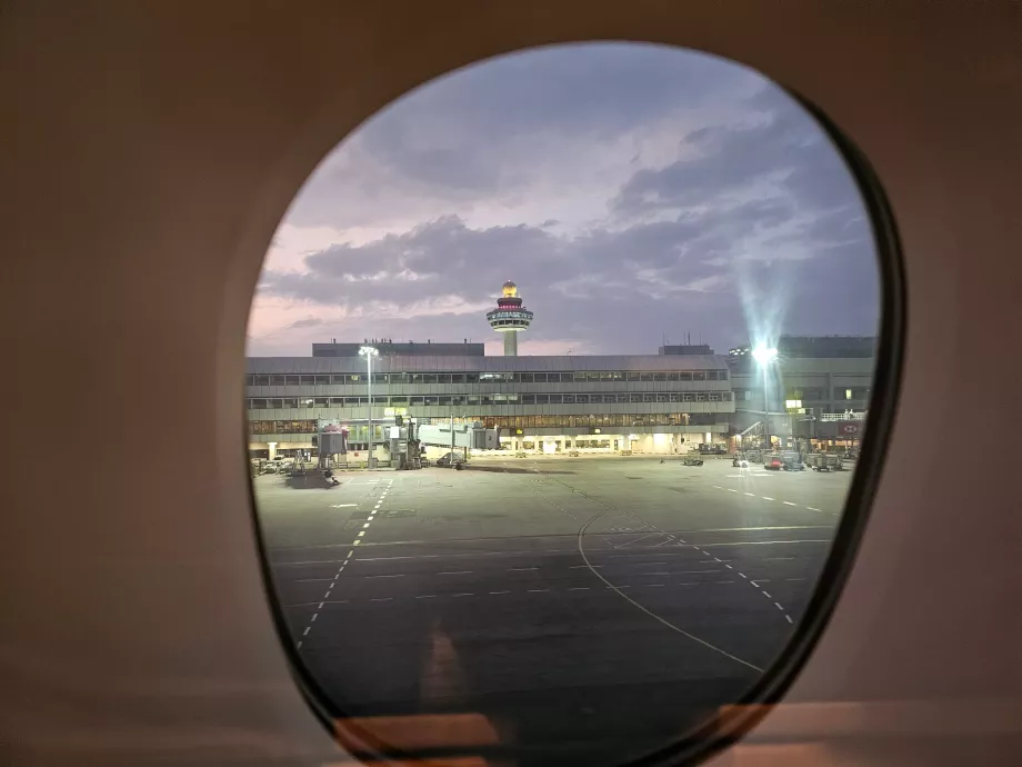 Før afrejse fra Singapore Lufthavn