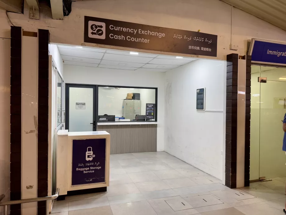 Vekselkontor og bagageopbevaring Malé MLE