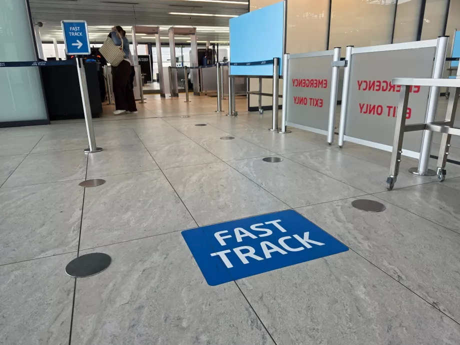 Hurtig adgang til sikkerhedskontrollen