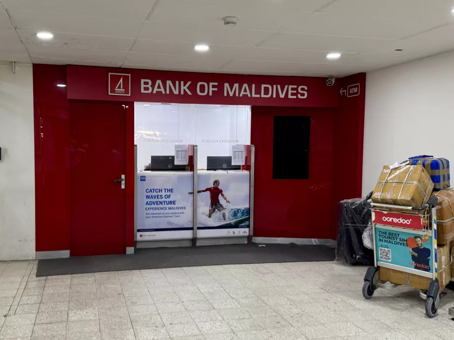Maldivernes nationalbank i Malé MLE Lufthavn
