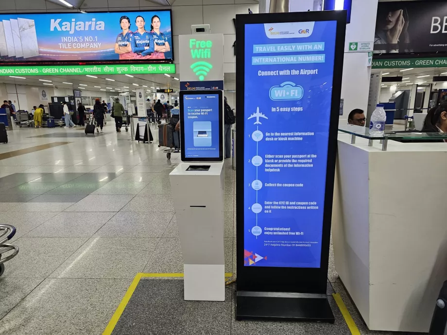 Kiosk til wi-fi-adgangskode