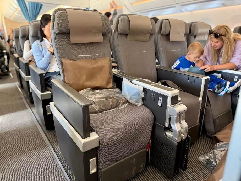 Sæder i Premium Economy
