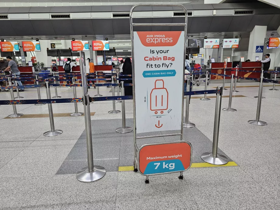 Skabelon til håndbagage, Air India Express