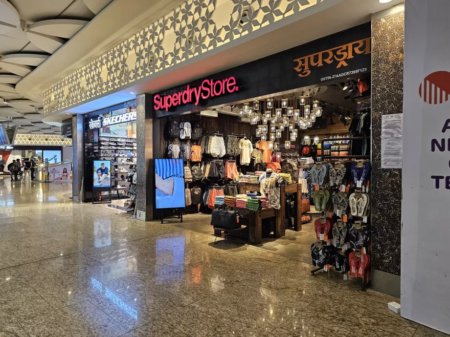 Butikker, transitområde, terminal 2