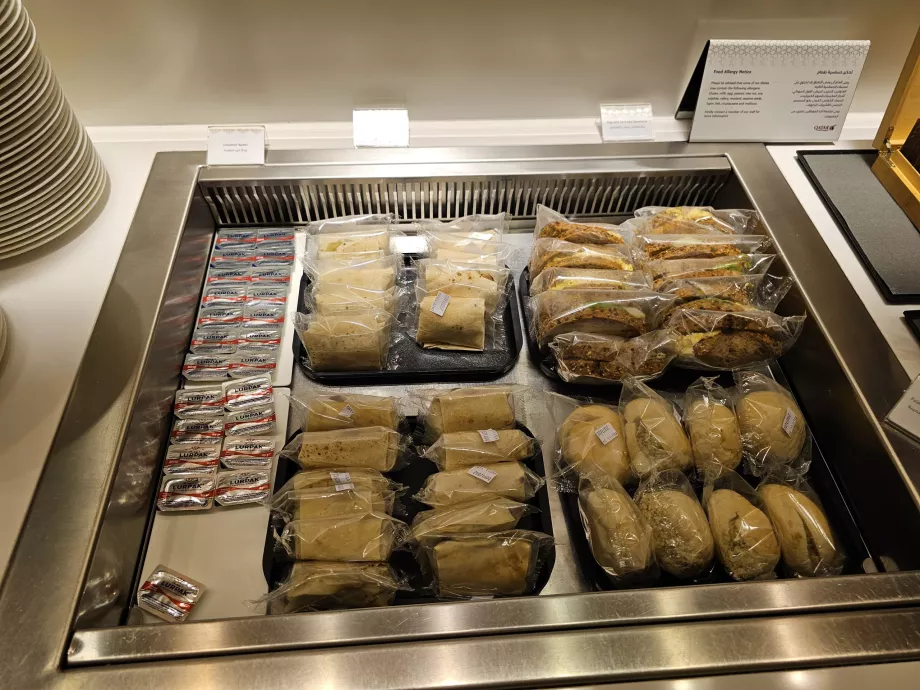 Indpakkede baguetter og wraps