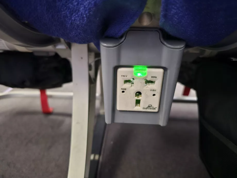 Strømudtag på Airbus A330